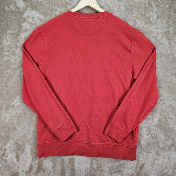 Levi's The Original Spell Out Sweatshirt Unisex Sz XXL Red Long Sleeve Pullover - Picture 2 of 10